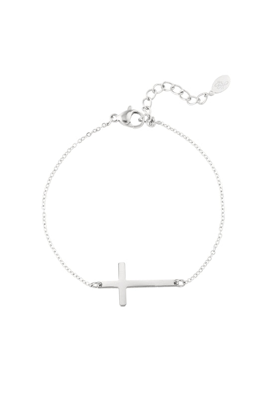 Bracelet cross - Silver Color color