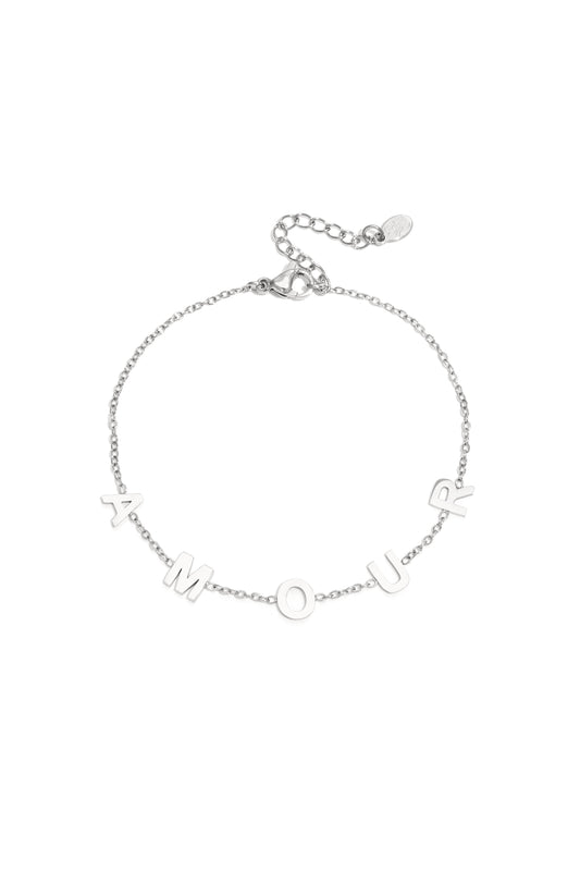 Bracelet amour chunky letters