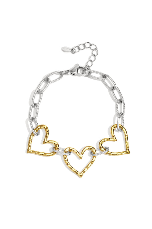 Stainless Steel Chain Bracelets Heart Casual Daily Simple Series Women's jewelry