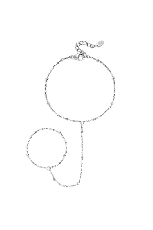 Hand chain with bead details