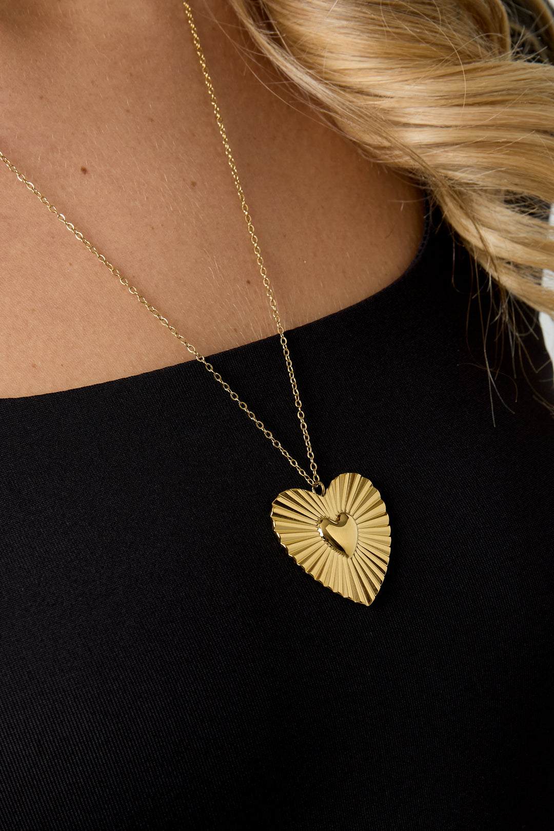 Stainless Steel Pendant necklaces Heart Casual Daily Simple Series Women's jewelry