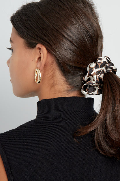 Tiger Print Scrunchies