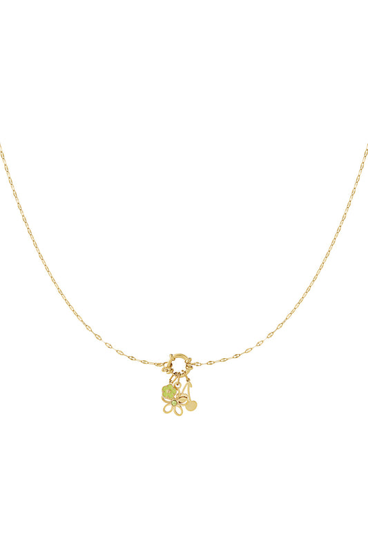 Detailled flower DIY necklace