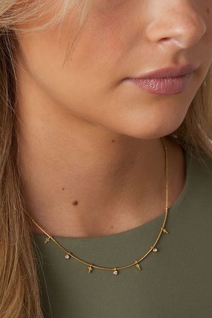 Stainless Steel Chain Necklaces Cross Casual Daily Simple Series Women's jewelry