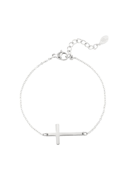 Bracelet cross - Silver Color color