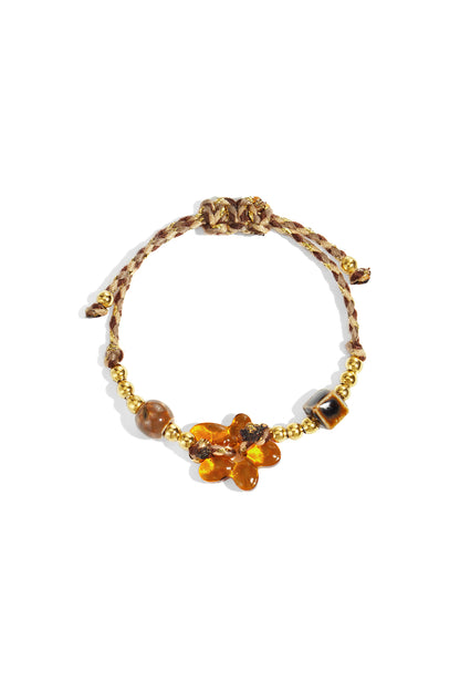 Polyester Beaded Bracelets Flower Casual Daily Simple Series Women's jewelry