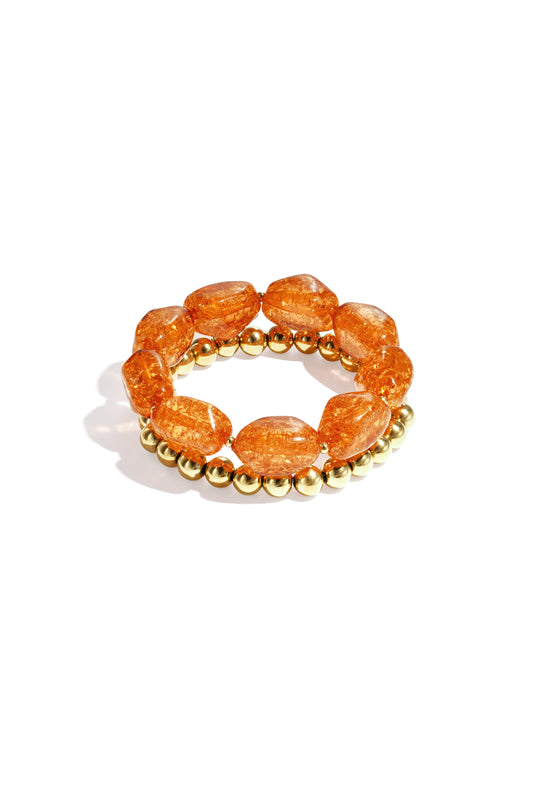 Bracelet set with chunky beads