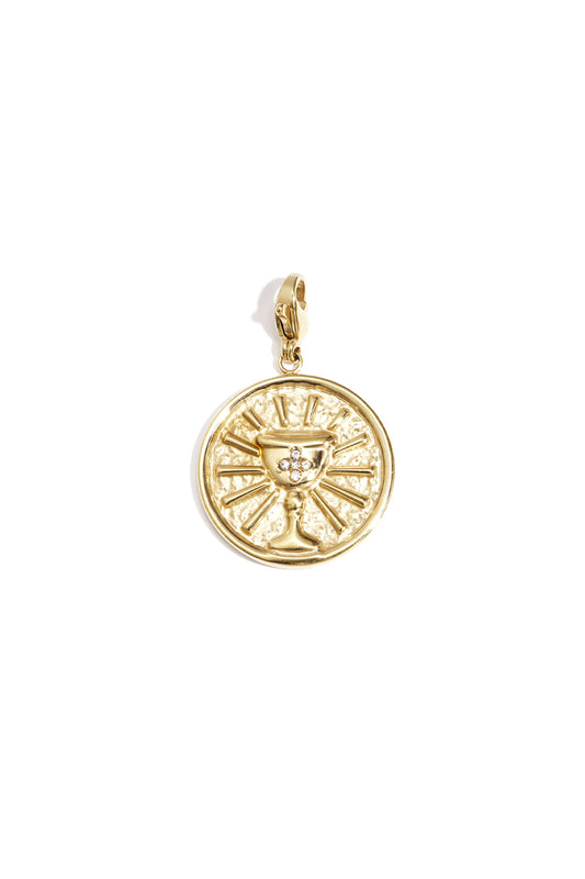 Jewelry charm cup on coin DIY