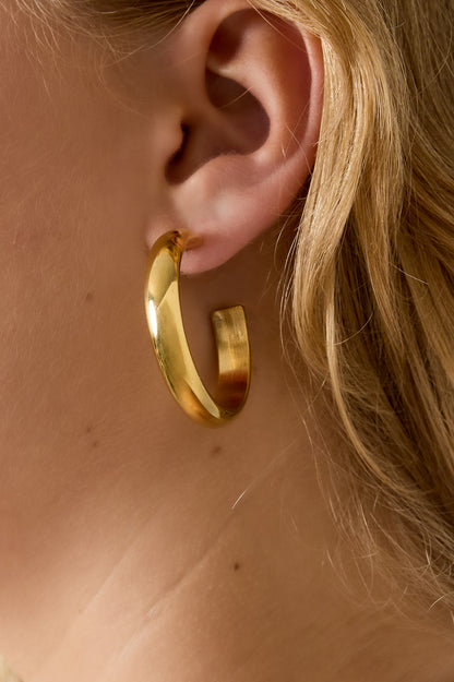 Halo hoop earrings