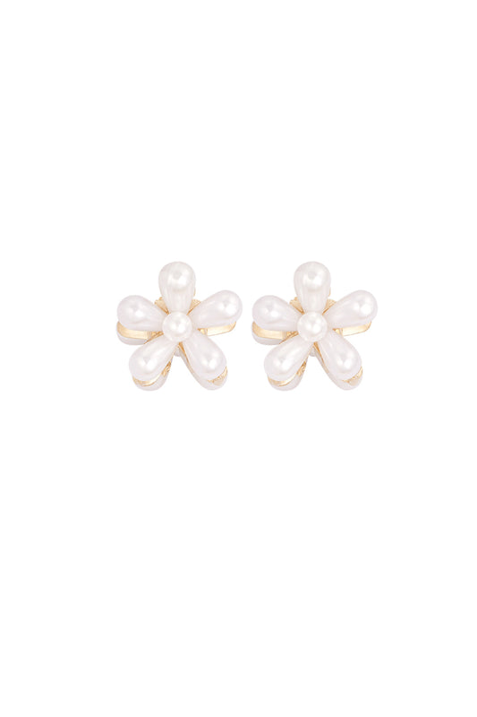 pearl flower hair clip