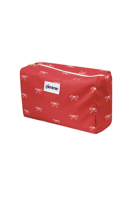 Toiletry bag bows