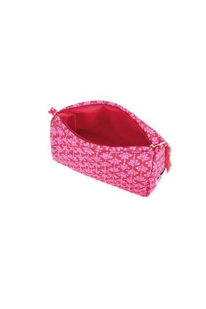 Floral makeup bag