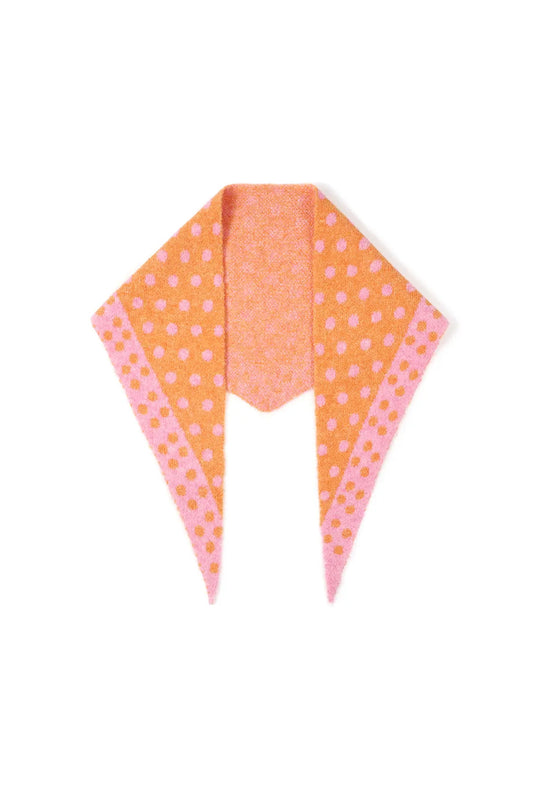 Fine Polka Dot Triangle Scarf