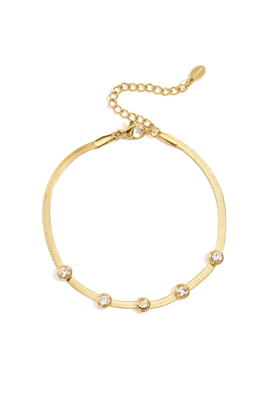 Rhinestone Chain Bracelets Chain Casual Daily Simple Series Women's jewelry