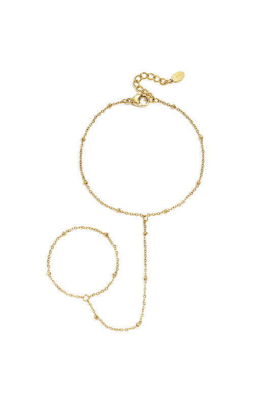 Hand chain with bead details