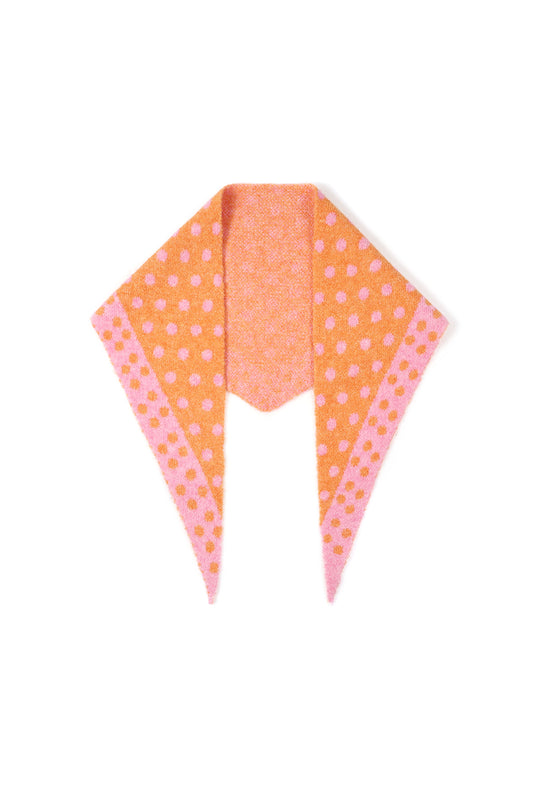 Fine Polka Dot Triangle Scarf