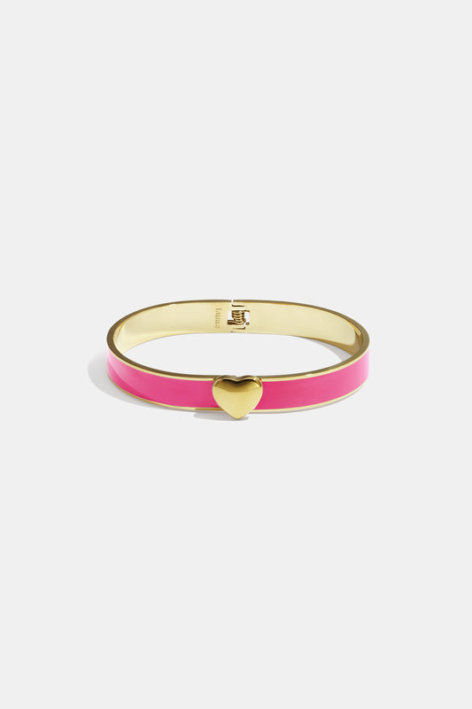 Bracelet in various colors with heart detail - 0.9 cm
