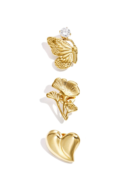 Stainless Steel Brooches Butterfly Simple Daily Simple Series Women's jewelry