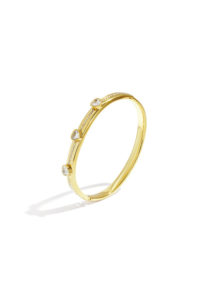 Stainless Steel Bangles Heart Casual Daily Simple Series Women's jewelry