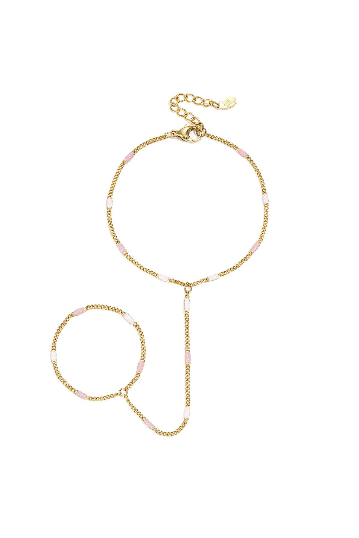 Hand chain with striped pattern