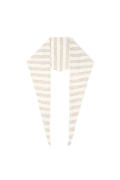 Minimal Striped Triangle Scarf