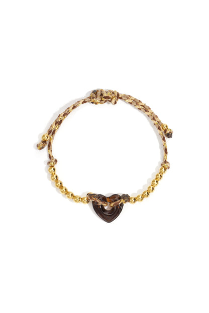 Polyester Beaded Bracelets Heart Casual Daily Simple Series Women's jewelry