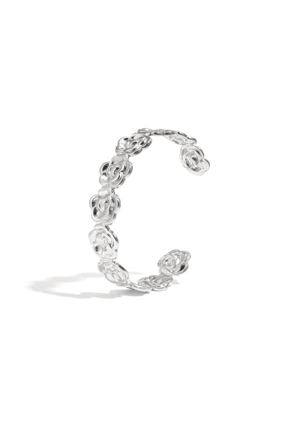Stainless Steel Cuff Bracelets Flower Casual Daily Simple Series Women's jewelry