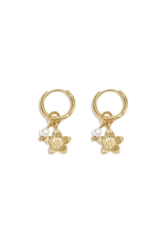 pearl blossom earrings